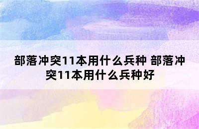 部落冲突11本用什么兵种 部落冲突11本用什么兵种好